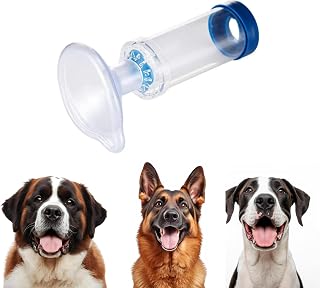 Pet Inhaler Spacer with Face Mask, Breathing Chamber for Pets, Dog Inhaler Spacer with Comfortable Mask. (for Dogs Large & XL)