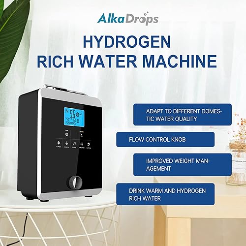 Miniatura 8 de Ionizador de agua y purificador de agua, PH 3-11 máquina de agua de ácido alcalino, hasta -800 mV ORP, 8000 litros por filtro, electrodo de 11