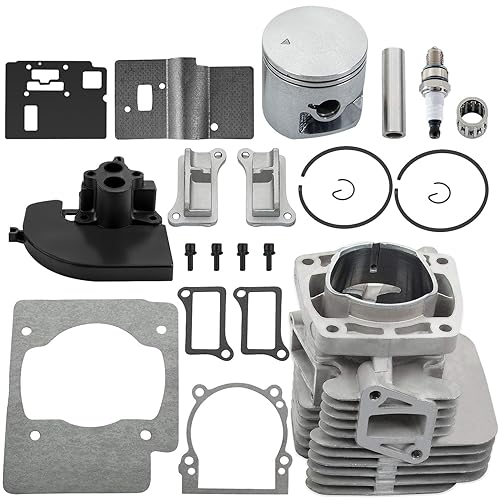 RANSOTO 577424001 Junta de cilindro Anillo de pistón Kit de extremo superior 2.008 in Kit de reconstrucción del motor compatible con Redmax EBZ8500