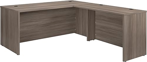 Vista 8 de Sauder OfficeWorks - Combo de escritorio en L de 72 x 78 pulgadas, acabado clásico cereza Clásico acabado de cereza.,Acabado de olmo