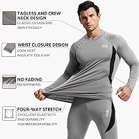 Vista 2 de CL convallaria Thermal Underwear Long Johns Set Mens Winter Hunting Gear Sport Base Layer Bottom Top XS-4XL