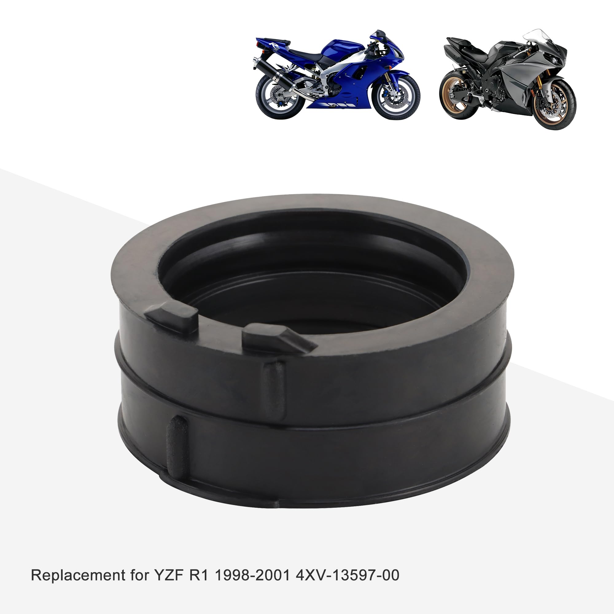 GOOFIT Capucha Antipolvo Del Maniquí De AdmisióN Del Carburador Reemplazar Para YZF R1 1998-2001 4XV-13597-00