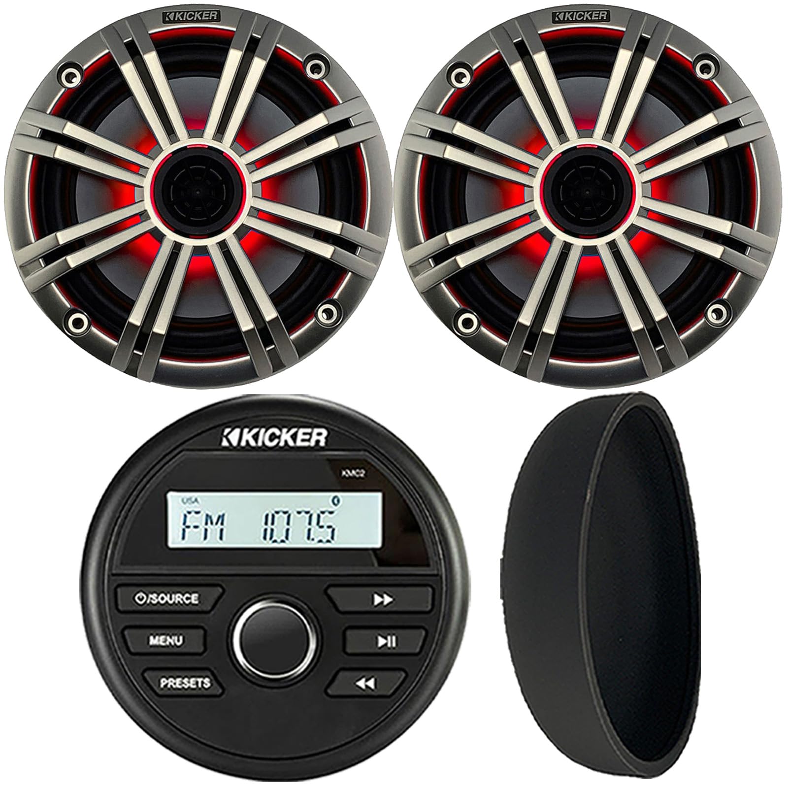 Amazon.com: KICKER 46KMC2 Marine Bluetooth All-Weather AM/FM USB