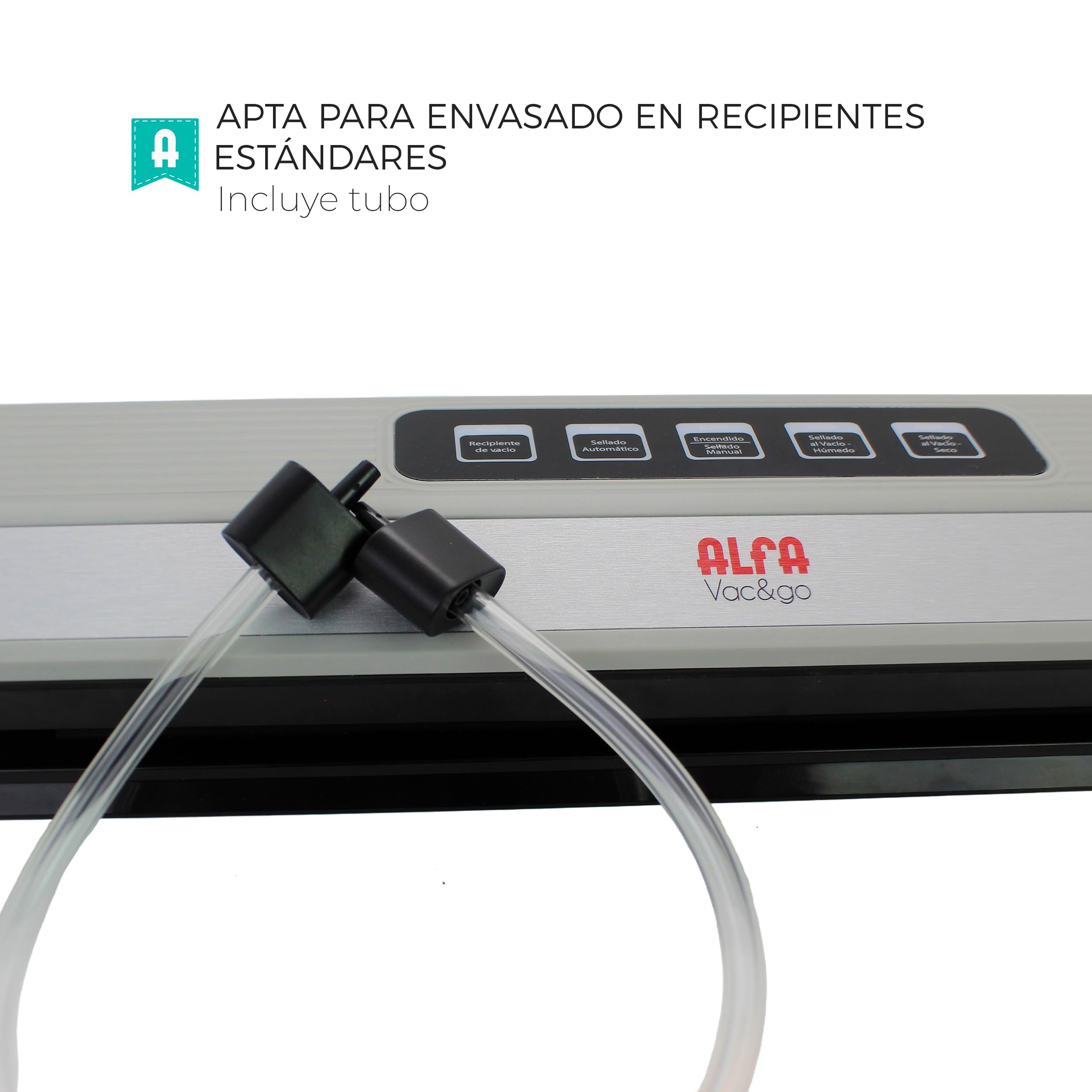 Alfa Envasadora al vacío portátil con Batería de litio VAC&GO con carga por cable USB-C