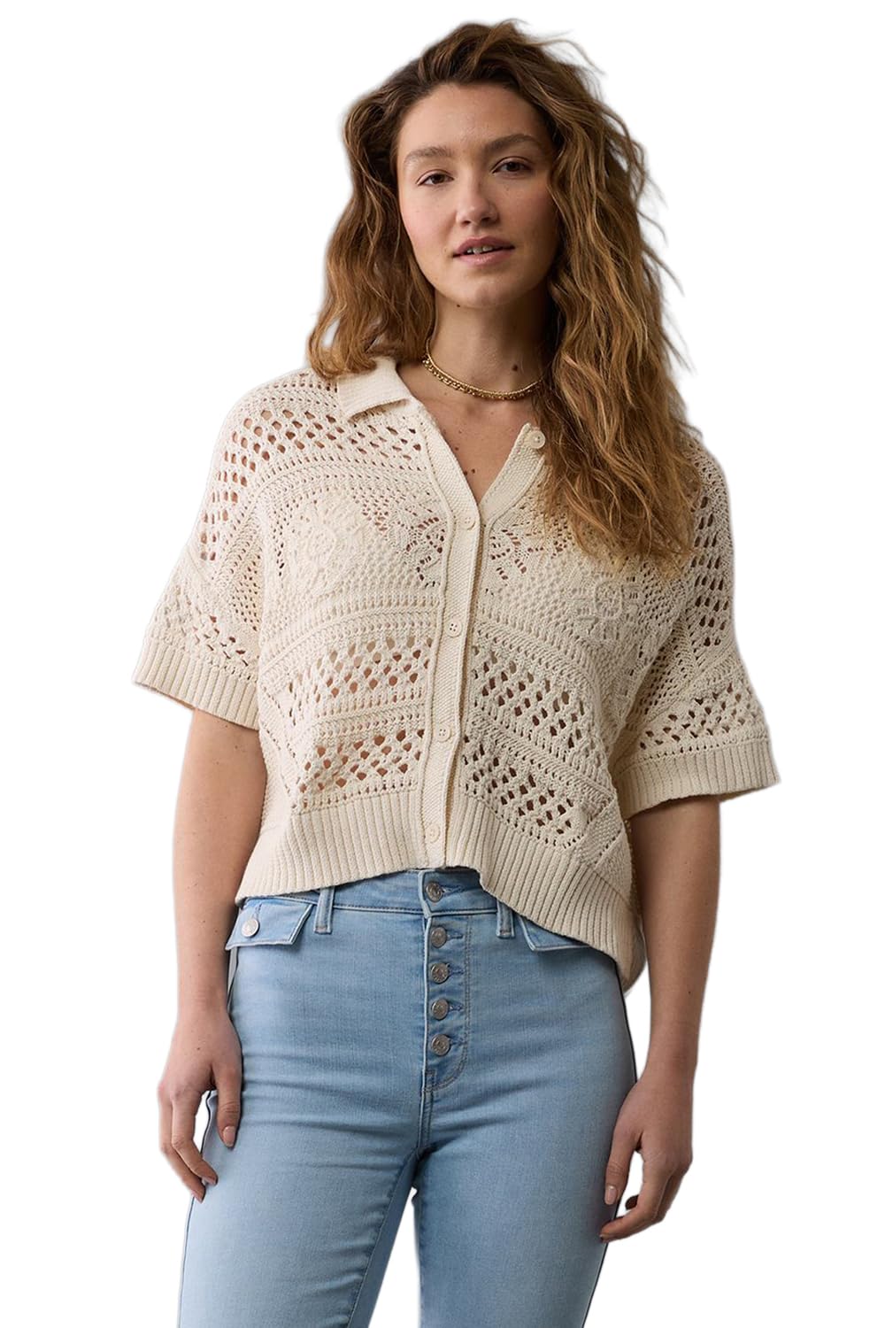 american eagle Women's Solid Regular Fit T-Shirt-picture-12