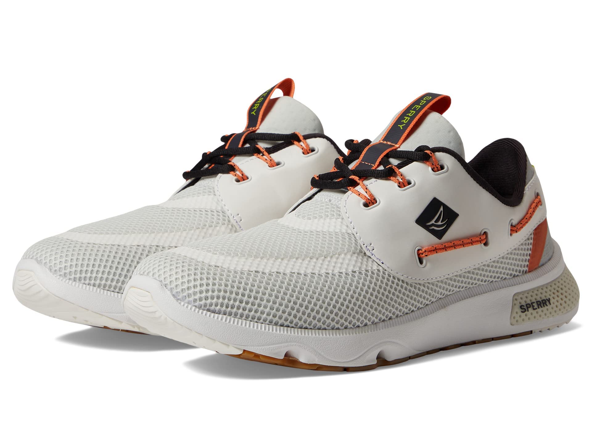 Sperry Mens Shoes Men's 7 Seas 3-Eye Sneaker, WHT, 7