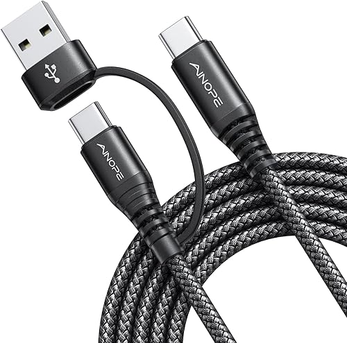 AINOPE Cable USB C, cable USB C a USB C de nailon de 60 W, cable de carga USB C para iPad Mini 6, iPad Pro 20212020, iPad Air 4, MacBook Pro 2020,