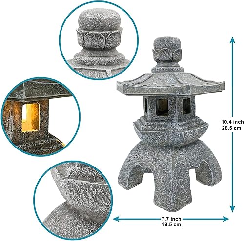Miniatura 3 de Nacome Un paquete de linterna de pagoda y Buda meditador