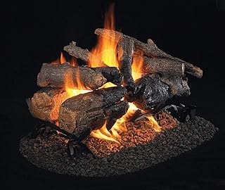 Real Fyre Charred American Oak Vented Gas Logs (CHAO-2-18/20), Logs Only, See-Thru, 18/20-Inch