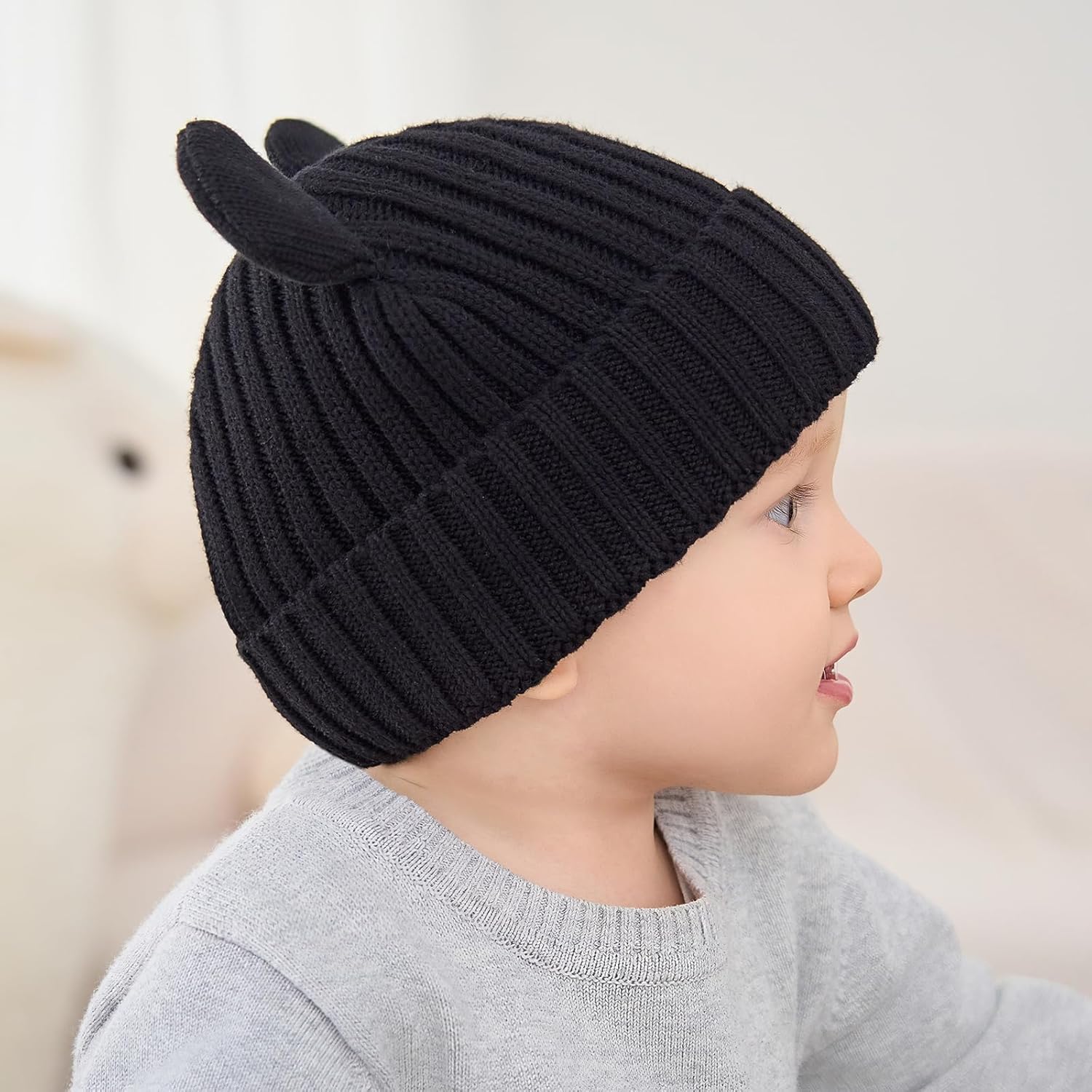 Toddler Boy Winter Beanie Baby Knit Hat Warm Girl Beanies Newborn Cute Hats for Kids - Image 5
