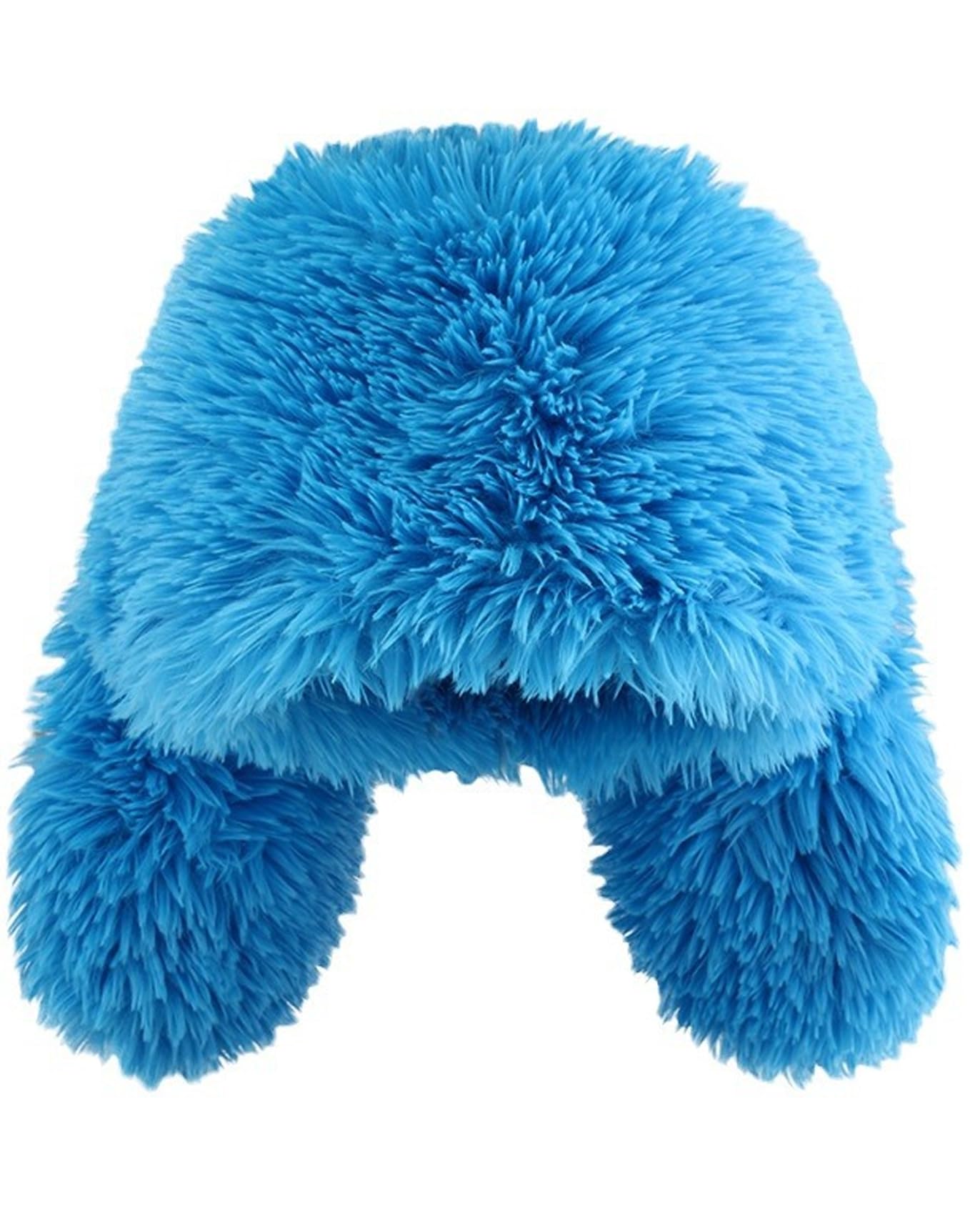 Bunny Ears Hat Fuffy Bunny Hat Cute Y2K Furry Rabbit Beanies for Indoor Outdoor Festival Party, Blue, One Size