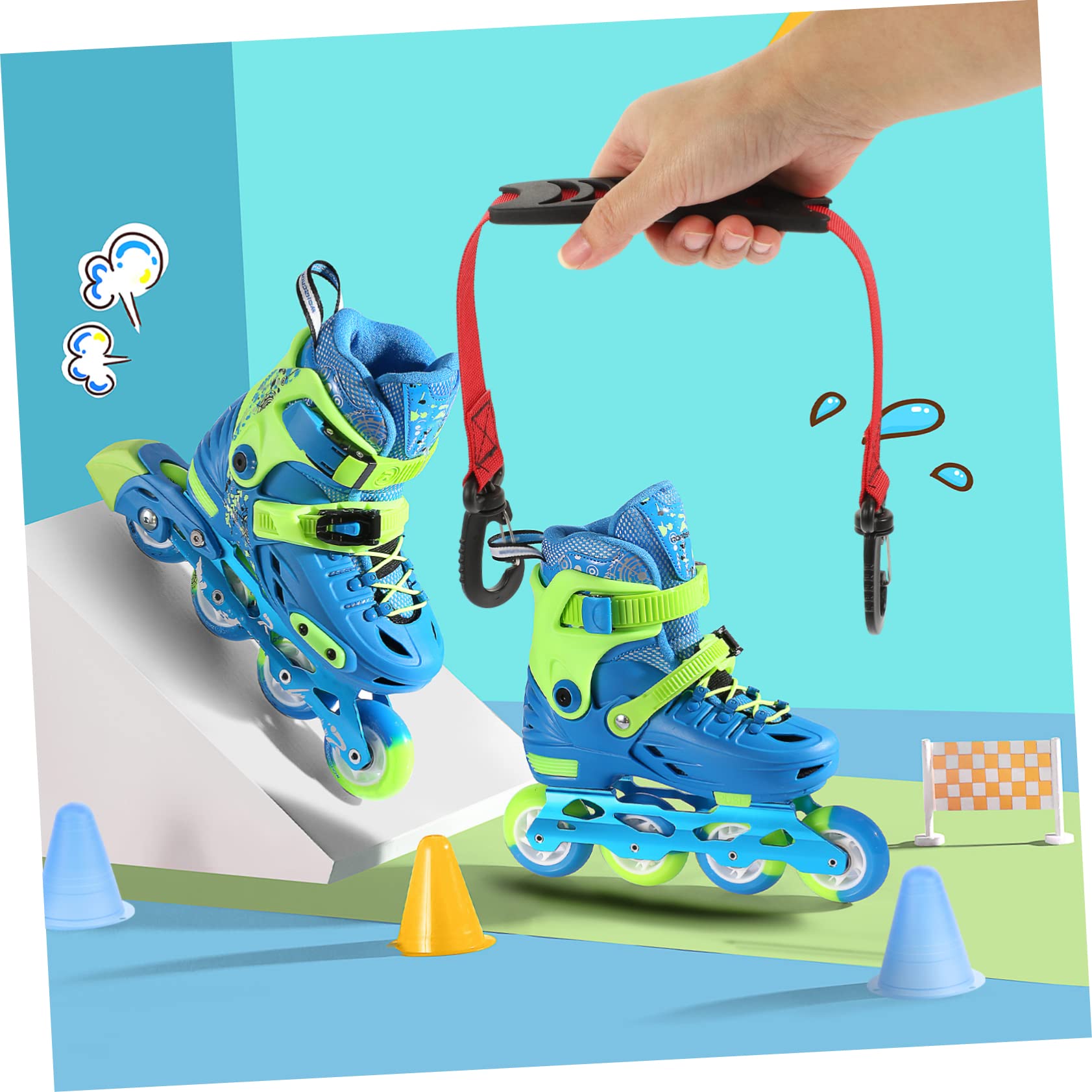 BESPORTBLE Professional Ski Boots Leash Durable Nylon Material Portable Roller Skates Carrier