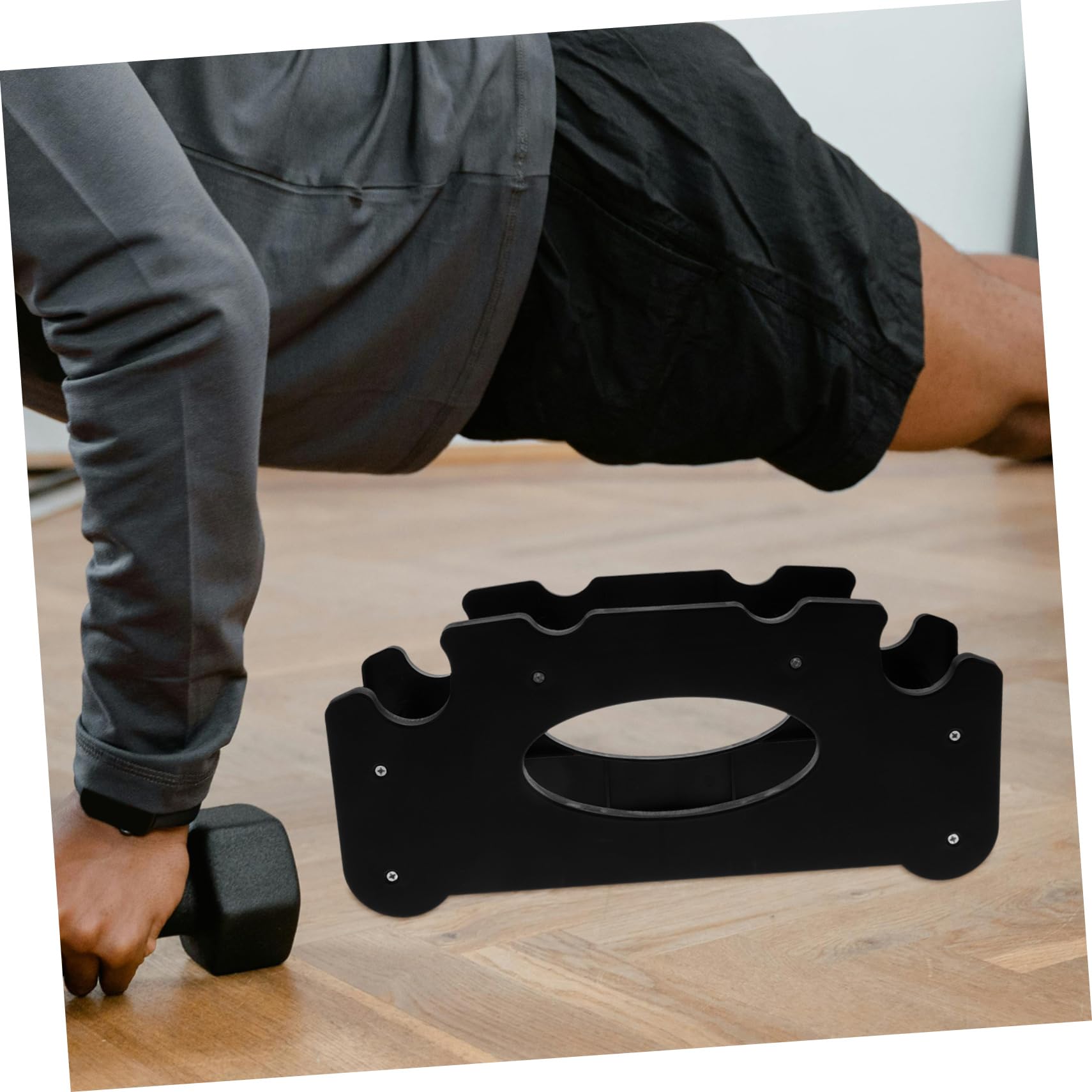 BESPORTBLE Dumbbell Storage Rack 4pcs Dumbbell Saddles Pp Material Stable Fitness Accessories