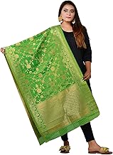 Women's Dupatta For Indian wear Jacquard Banarasi Art Silk Printed Zari & Resham Work Woven Only Dupatta/Chunni For Women Gorgeous Printed Designer Chunni