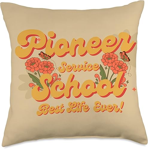 JW Gifts for Jehovah's Witnesses Pioneers 2023 School Jehovah's Witnesses JW Org Pioneer - Almohada de 18 x 18 pulgadas, multicolor