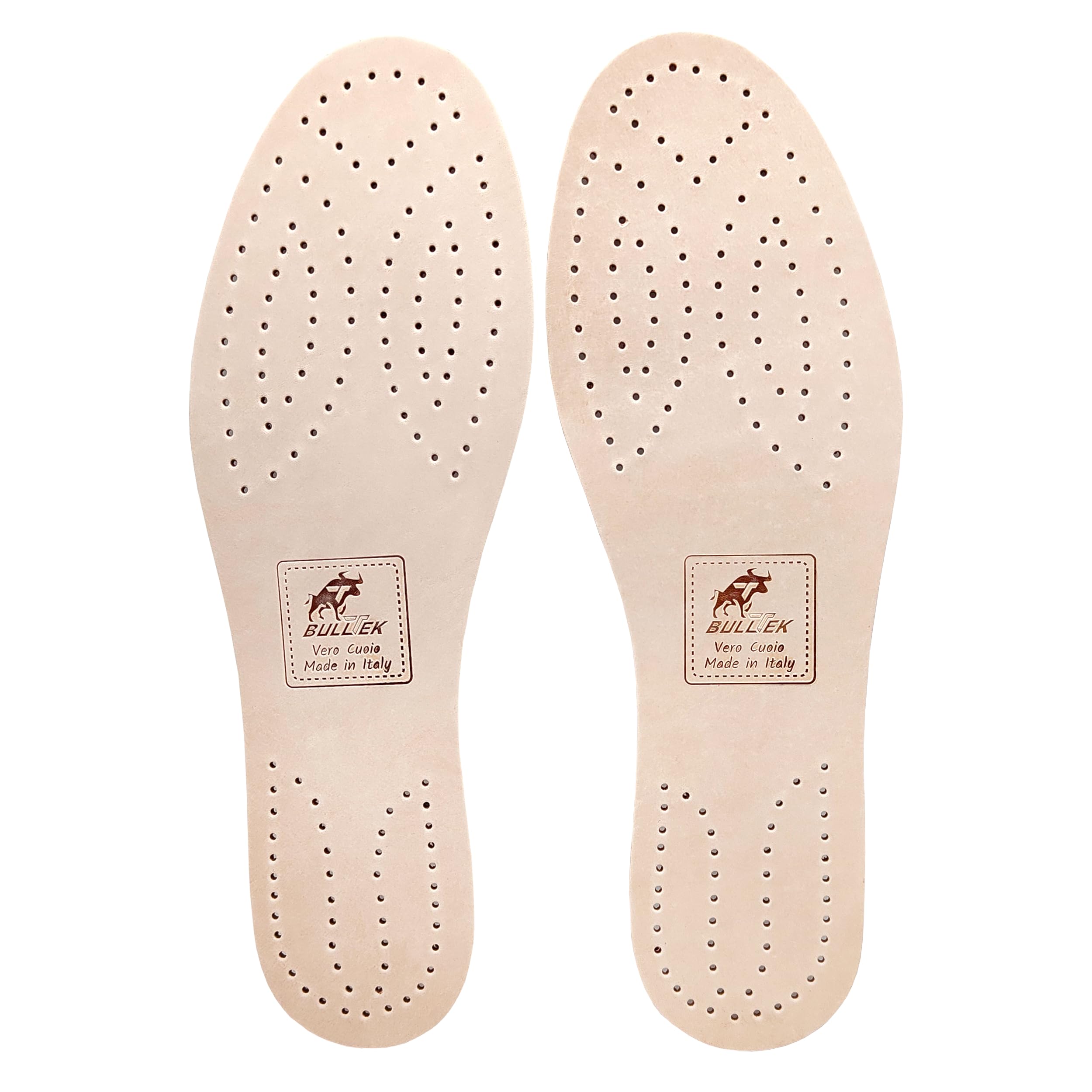 Lot De 2 Paires De Semelles Intérieures En Cuir De Qualité Supérieure Confortables Pour Homme Ou Femme - Absorbeur De Chocs - Respirantes - 39-40 - 2 Paires