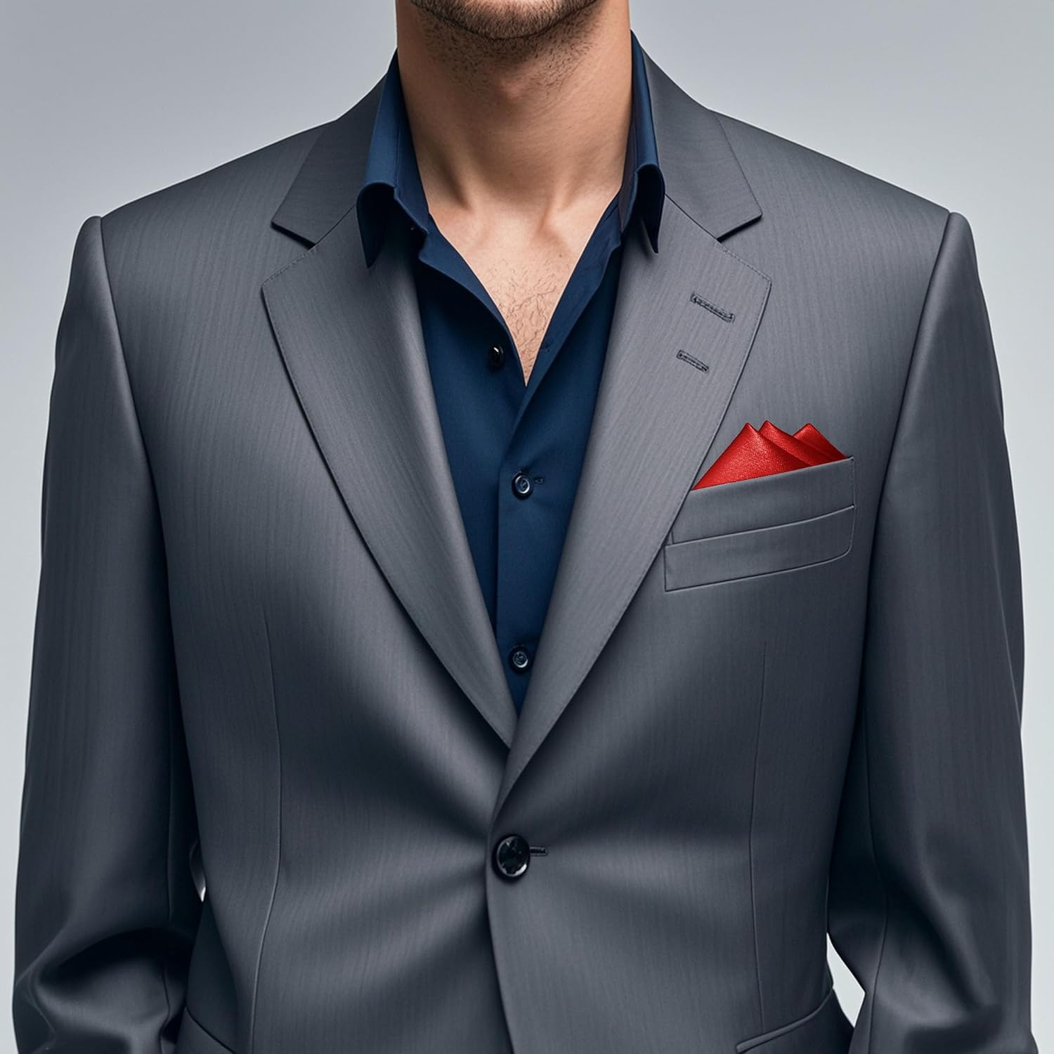 Men's Pocket Square, Solid Color Boys Handkerchiefs