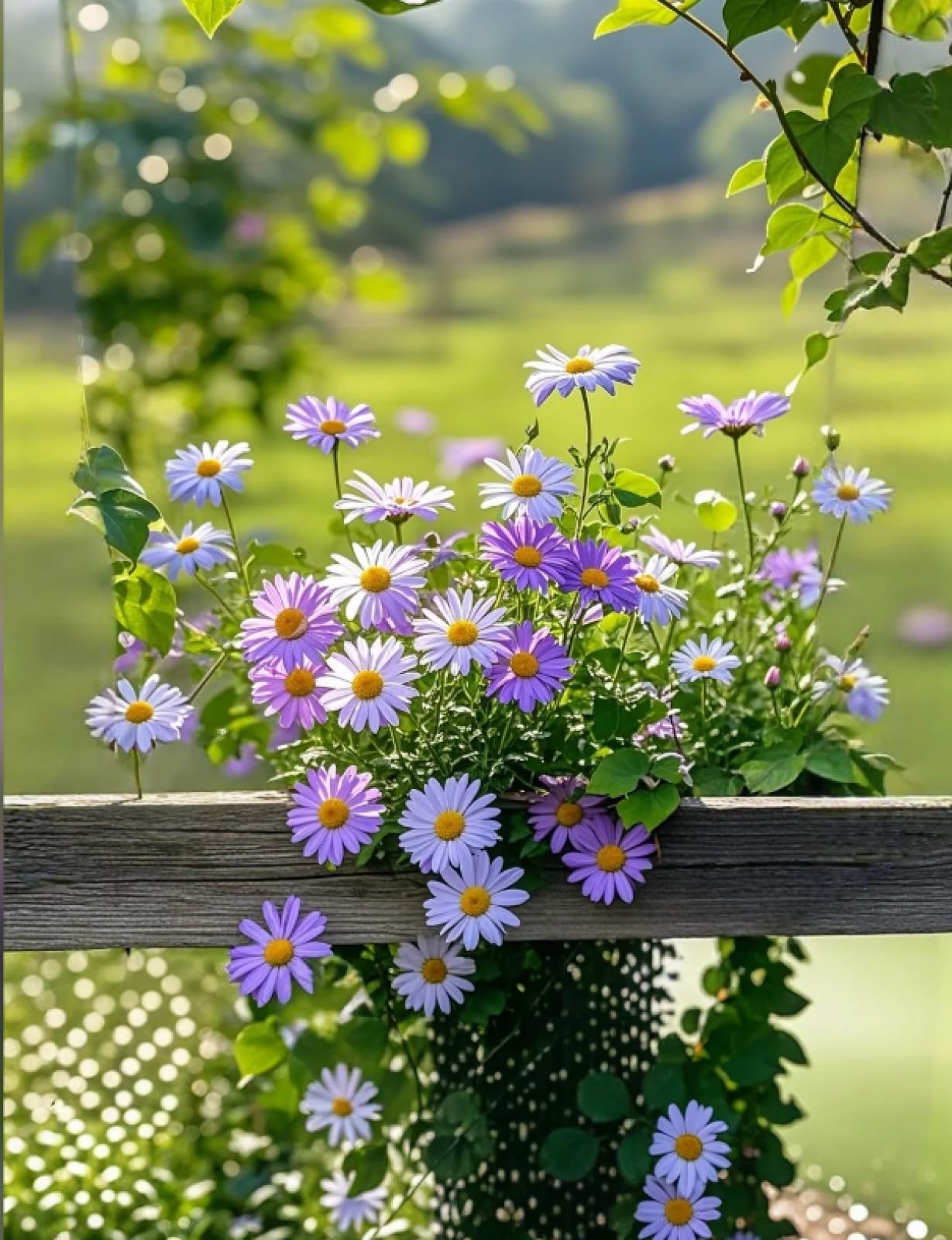 Stithej Stamped Cross Stitch Kit Colorful Daisies 11CT for Adult Beginners