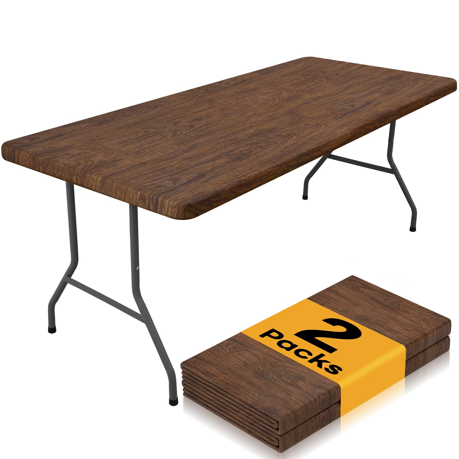 Photo 1 of Smiry 2 Pack Rectangle Table Cloths, 30"x48", Brown