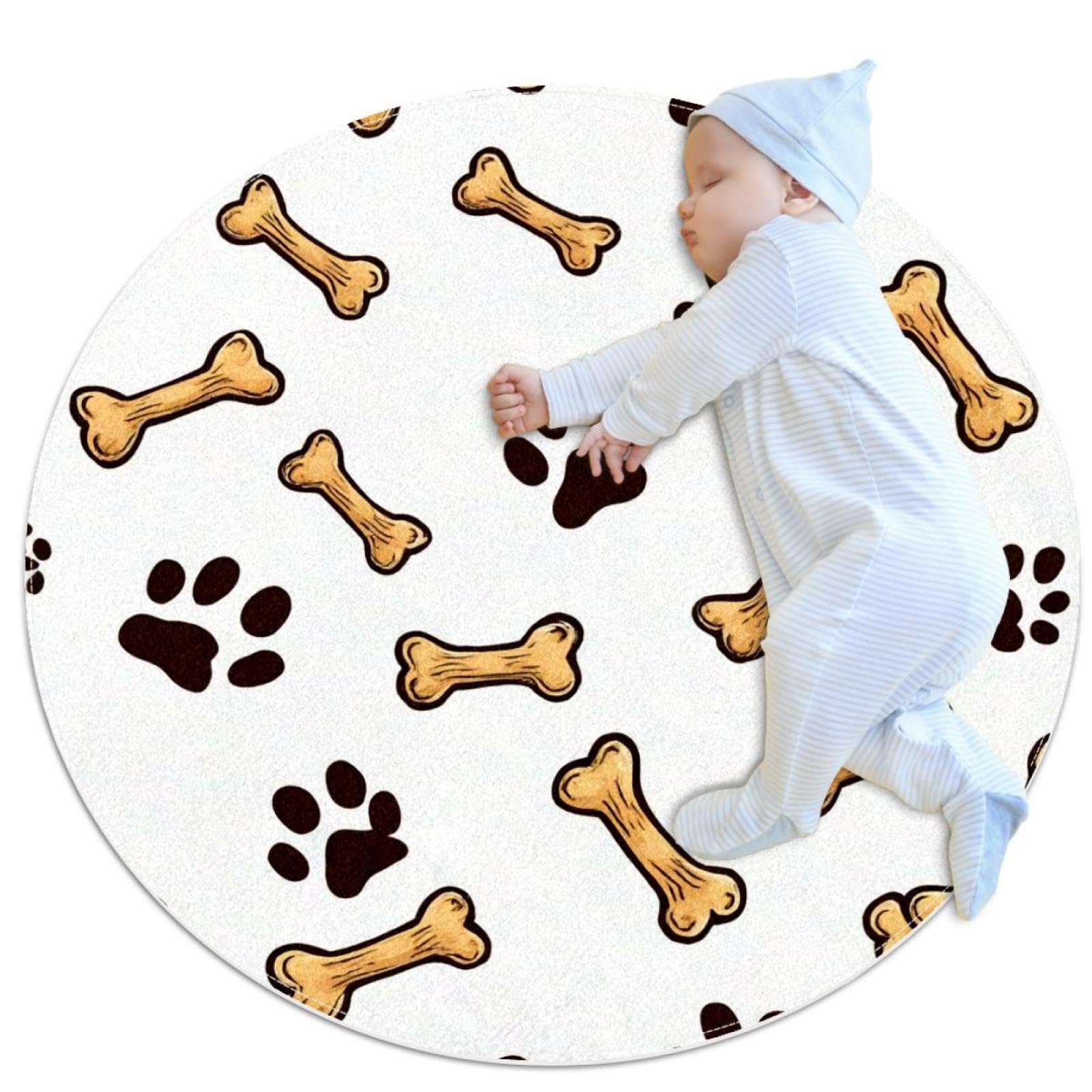 Tapis de salle de bain antidérapant motif pattes pour une ambiance cocon