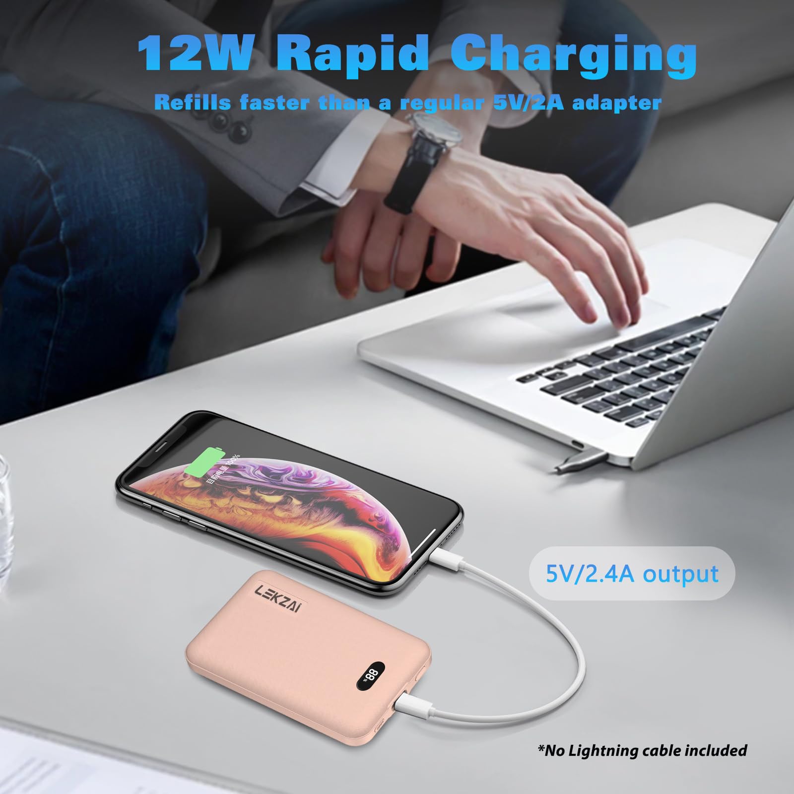 lekzai portable charger