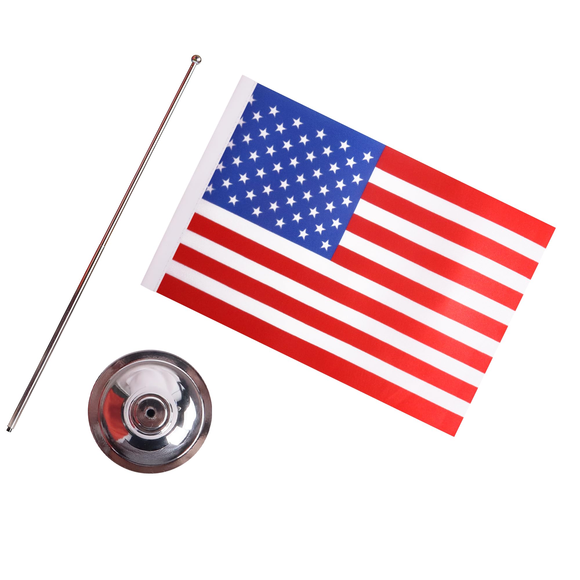 AZ FLAG Bandiera Da Tavolo Stati Uniti 22x15cm Raso - Piccola Bandierina Americana USA