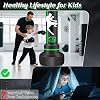 Saco de Boxeo Pesado con Soporte para Adultos y Adolescentes, 70" - Saco Independiente con Guantes y Bomba Eléctrica, Equipo de Entrenamiento de Kickboxing, Fitness, Karate 4