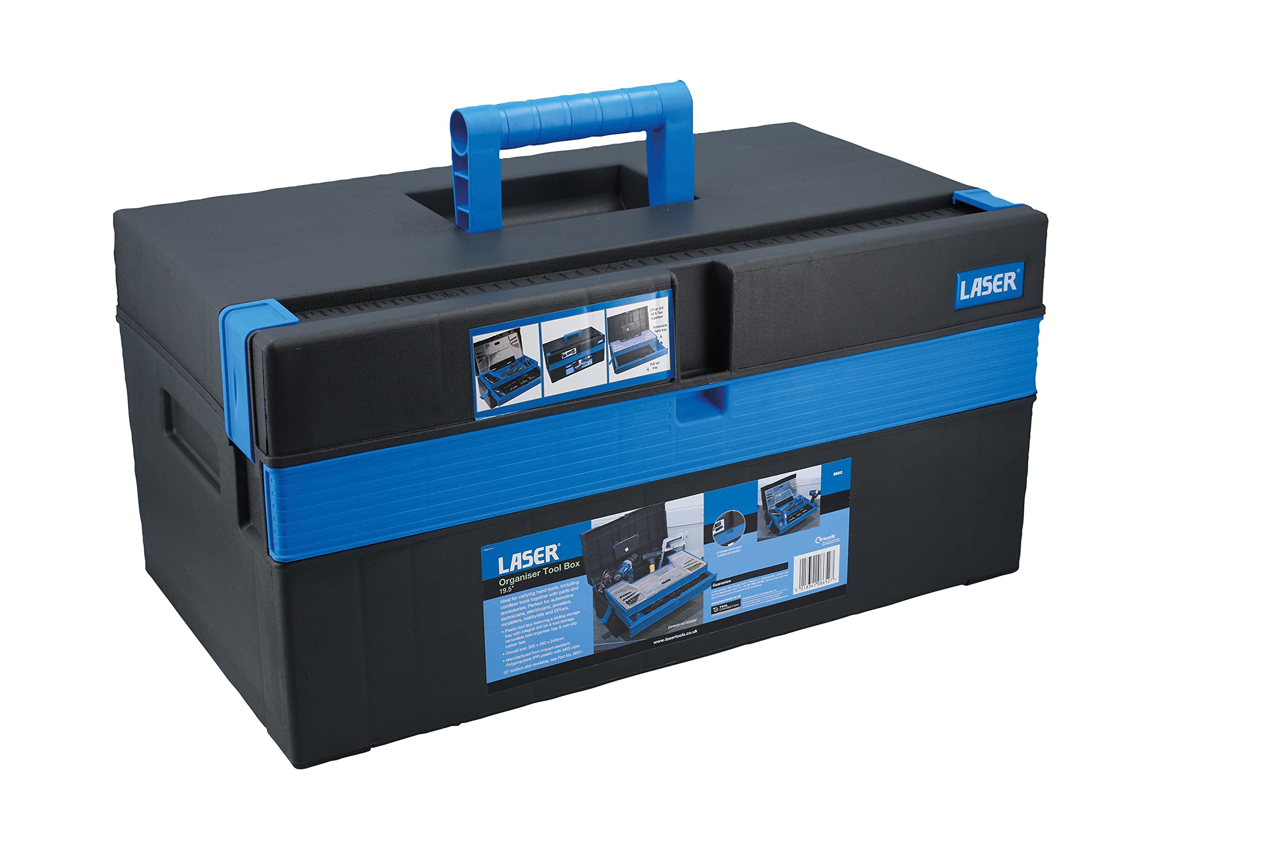 Laser Tools Organiser Tool Box 500mm (19.5"") 8652