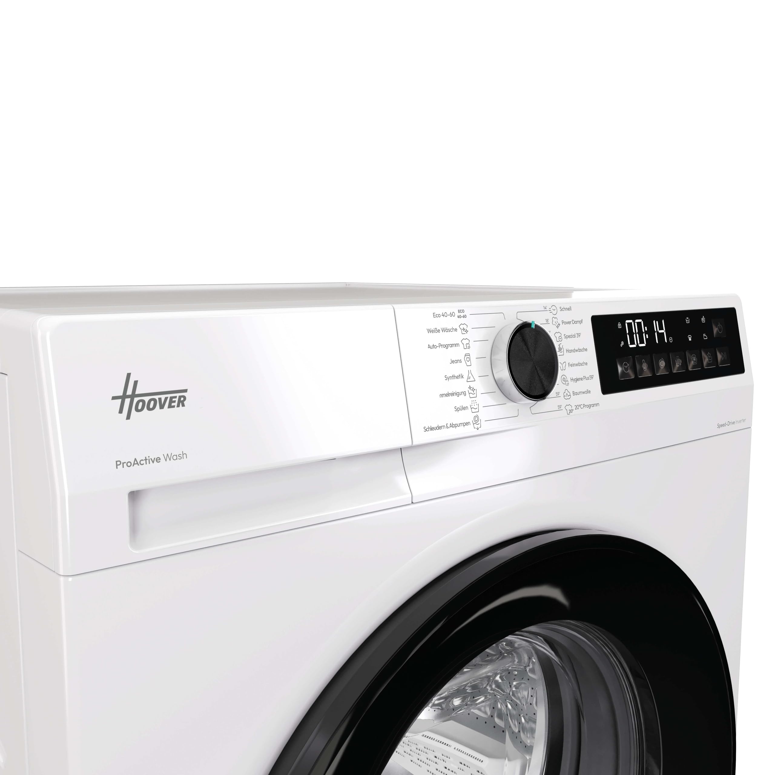 Hoover Frontlader Waschmaschine 8kg HGDQ48SB6-84 | A -10%, Pro-Active Wash, Hygiene-Funktionen, Vielseitige Kurzprogramme