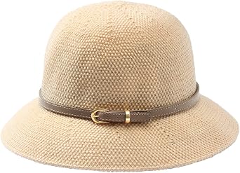 Eigso Womens Woven Mesh Bucket Hat Fashion Summer Beach Travel Fishing Hats for Woman