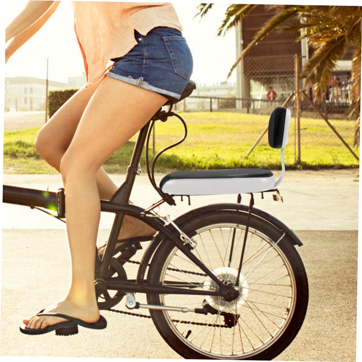 Mountain Bike Rear Saddle Seat Cushion Bike Seat for Boys and Girls Back Rest Comfortable Accessories and Sponge