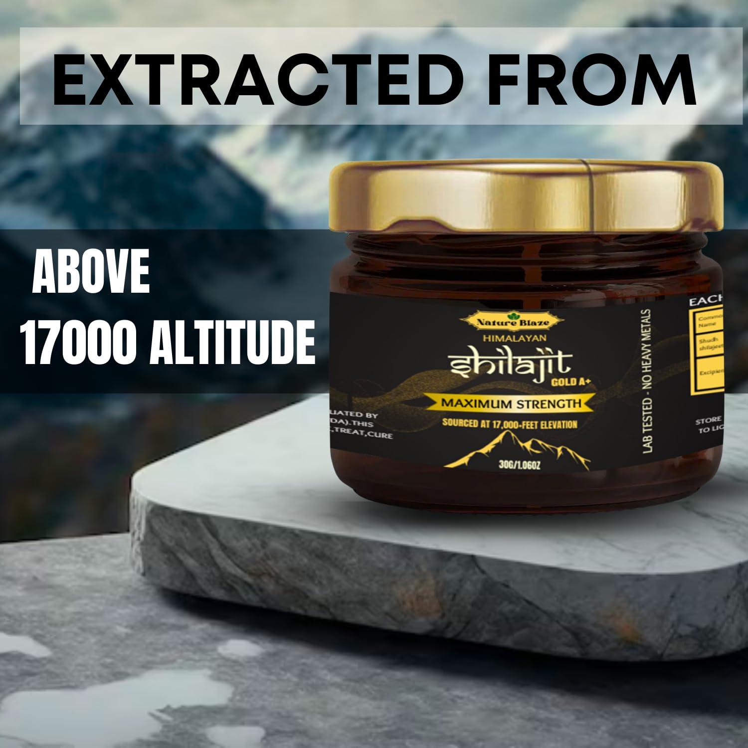 Shilajit del Himalaya (resina, 30 g)