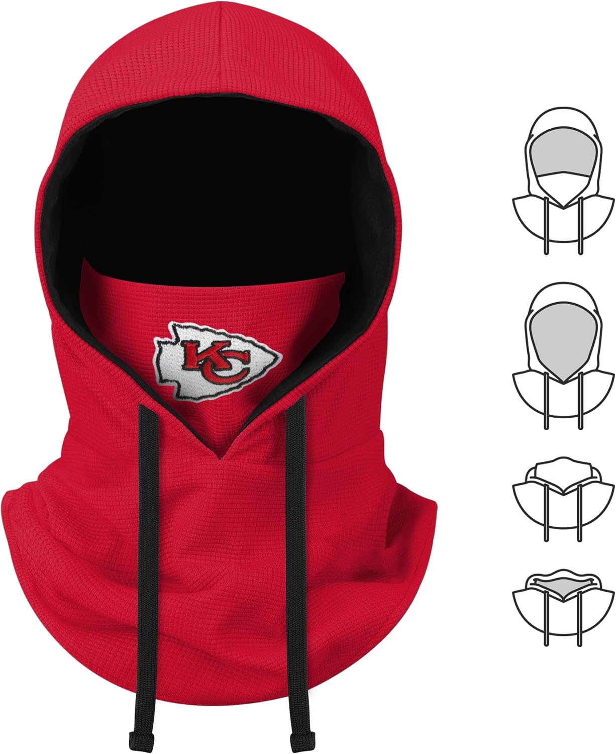 NFL Team Logo Waffle Drawstring Winter Cap Hooded Gaiter Balaclava Face Cover - Image 5