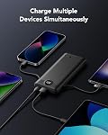 10000mAh Power Bank 22.5W Fast Charging Built-in Cables & Wall Plug | Portable Charger for iPhone, Travel Essential, Battery Pack for iPhone 17/16/15,Samsung More Devices,Black