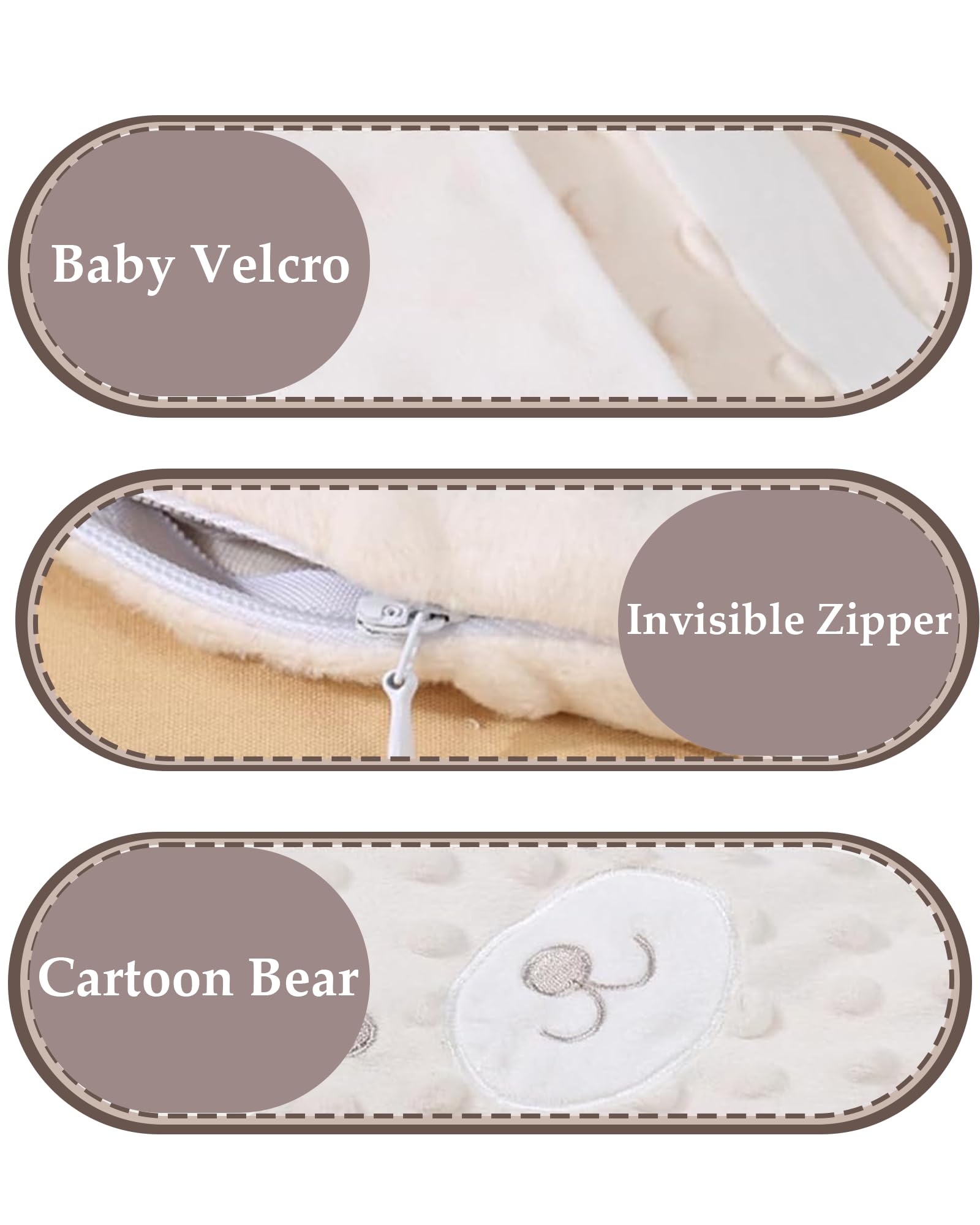 Bouillotte Bebe Anti Colique, Doublure en Haricot Rouge, Coussin Chauffant Micro Onde Bouillotte, Velcro Réglable, Contre Les Coliques et Les Douleurs Abdominales - pour Bébé