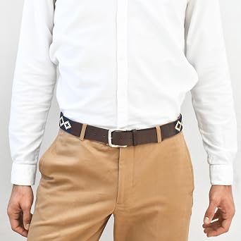 GauchoLife Guarda Pampas Polo Belt Handmade Woven Leather Golf Belt for Men