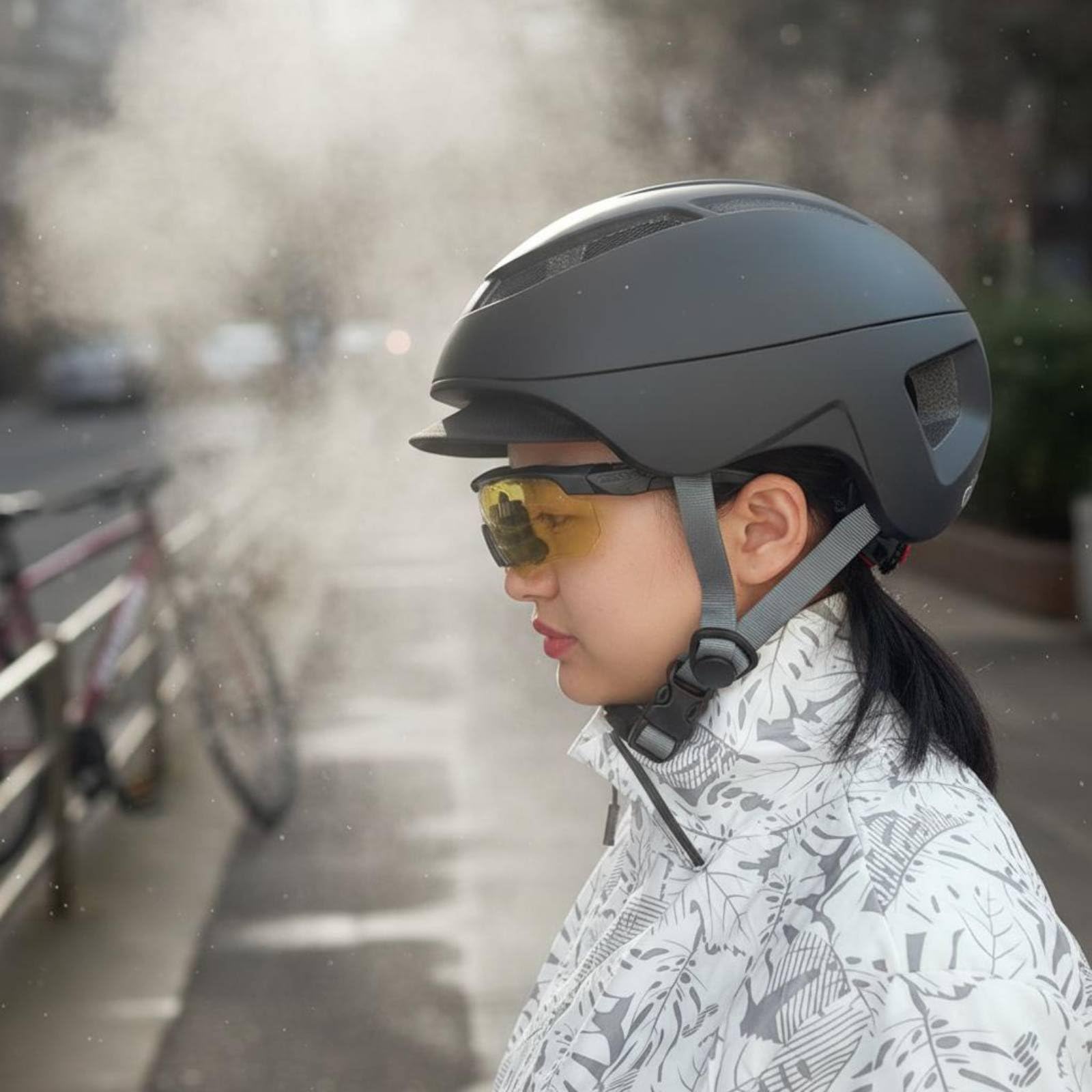Casco da Equitazione Adulto Casco Bici Pattinaggio con Ventilazione Ampia Guo PC Interno Cinturino Regolabile Comfort Esteso Adatto per Equitazione