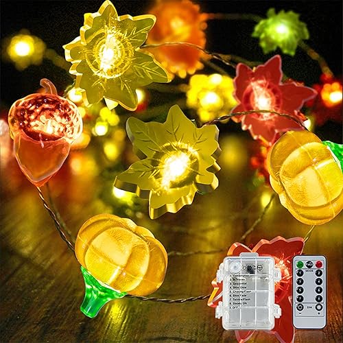 Miniatura 8 de Luces decorativas de Halloween, guirnalda de luces de Halloween, funciona con pilas, 8 modos, impermeable, 40 LED, cada una de las luces de
