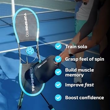 TopspinPro Pickleball Training Aid Learn Topspin Fast for Better Control & Consistency | Practice Anywhere, Anytime | Patent-Proven System for Recreational Players