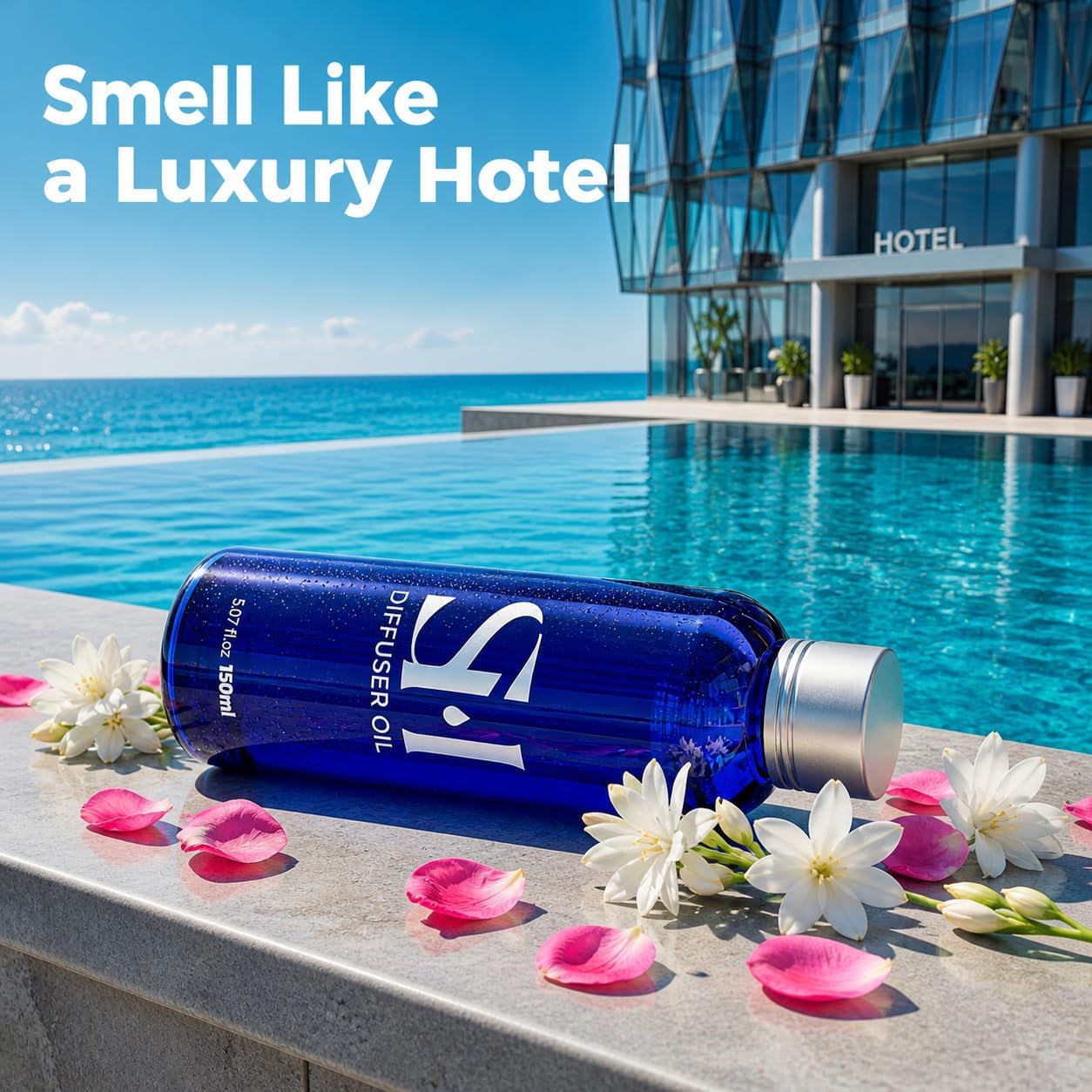 Vanilla VL14 Hotel Scent Diffuser Oil | 5.07 Fl oz (150 ml) - Waterless Diffuser Oil Refill & Highly Concentrated Fragrance Oil, Diffuser Oil Scents Luxury, Hotel Oil Diffuser