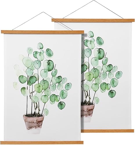 Colgador magnético para póster con marco para 12x16 12x18 12x12 pósters de películas y música, pared artística, 2 paquetes de marcos de madera para