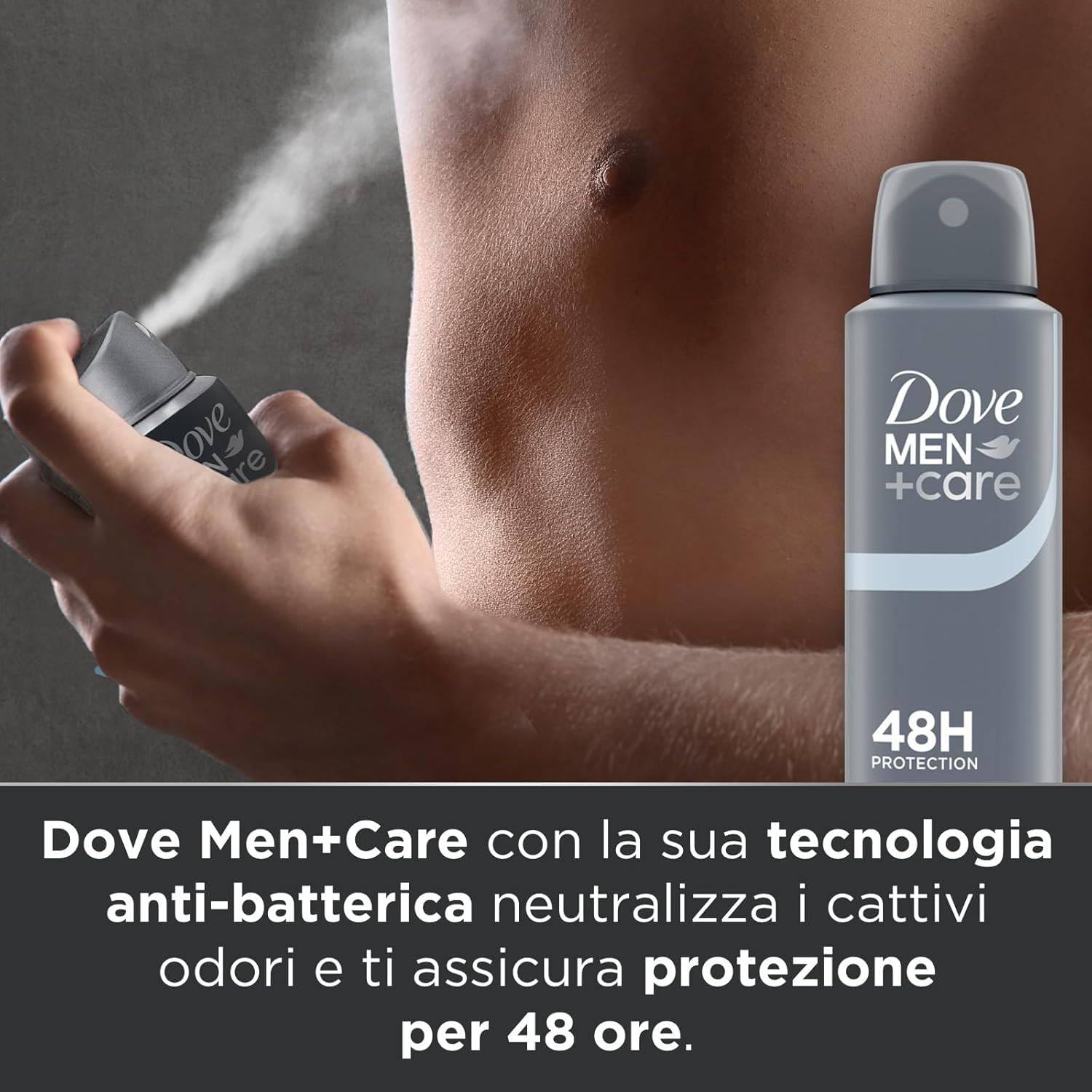 Dove Men+Care Classic Deospray Anti-Transpirant 48H, langanhaltender Schutz, klassischer Duft, 150 ml (12)