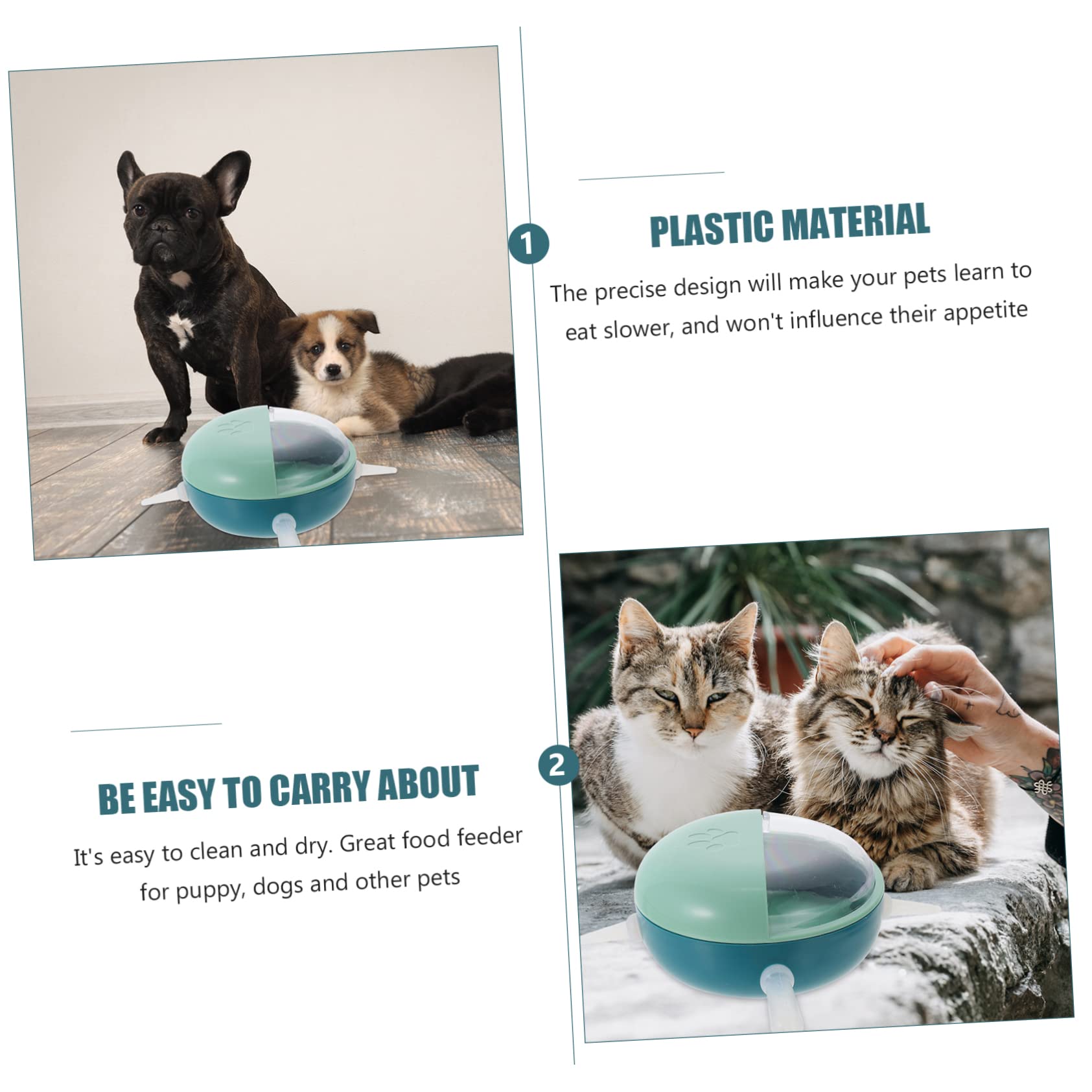BESPORTBLE 3pezzi Ciotola per Alimentazione Cuccioli con Capezzolo Accessorio per Gattini e Piccoli Animali Design Ergonomico e Facile da Trasportare Materiale Sicuro e Resistente