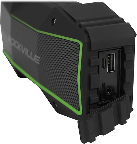 Miniatura 7 de Rockville Rock Everywhere - Altavoz Bluetooth portátil de 15 W, IPX6 a prueba de salpicaduras, enlace TWS, batería de larga duración, para uso en