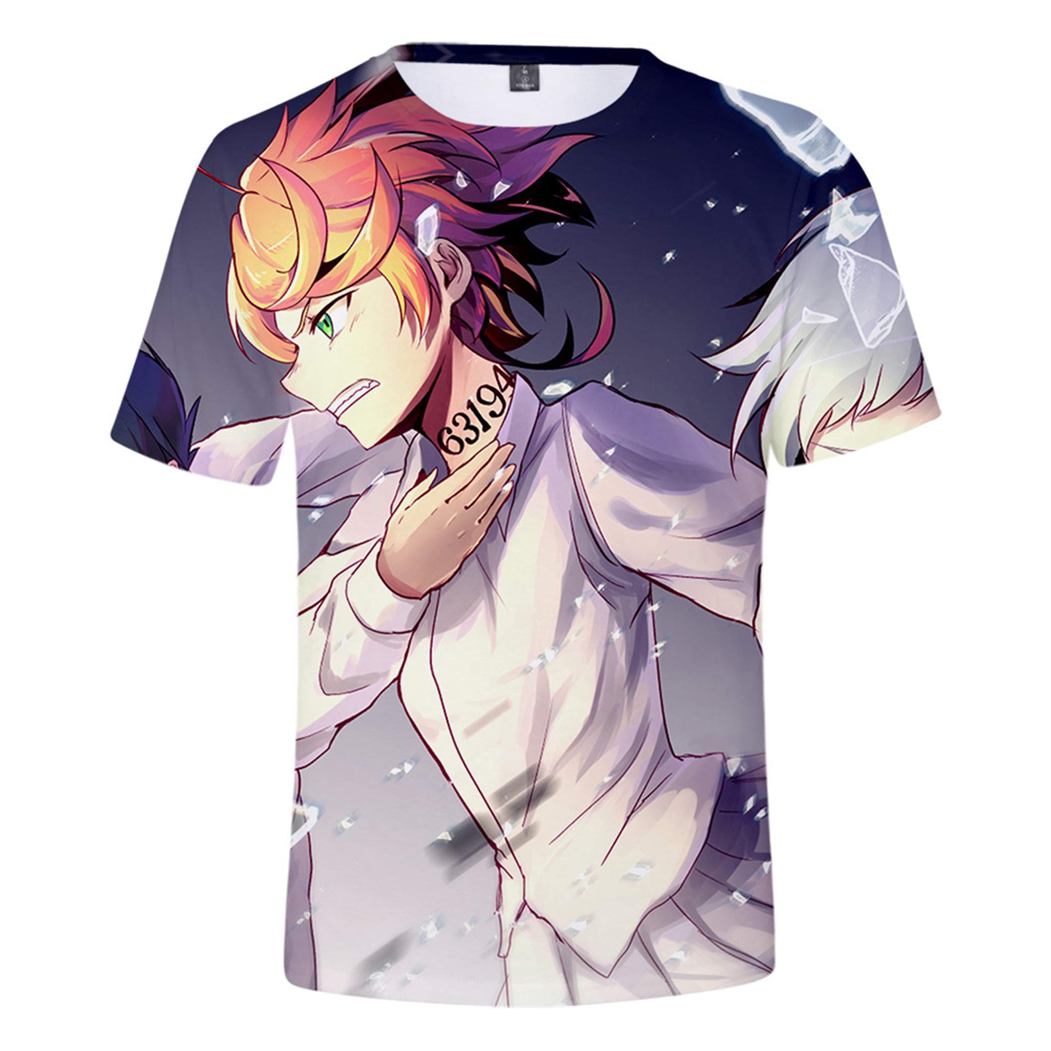 The Promised Neverland Shirt Anime Cosplay T-Shirt Top for Teens Women/Men