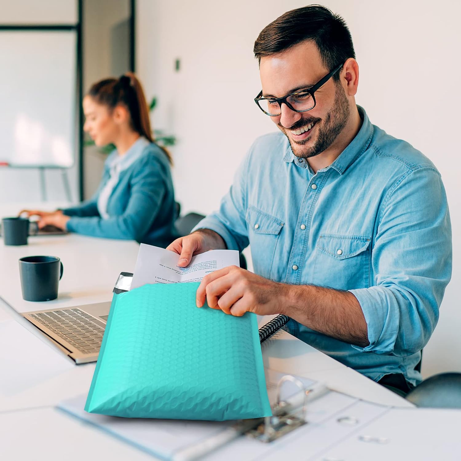 UCGOU Bubble Mailers 7.25x12 Inch Teal 25 Pack Poly Padded Envelopes Small Business Opaque Packaging Postal Self Seal Waterproof Boutique Bulk Mail Shipping Bags for Jewelry Makeup Supplies #1 : Office Products