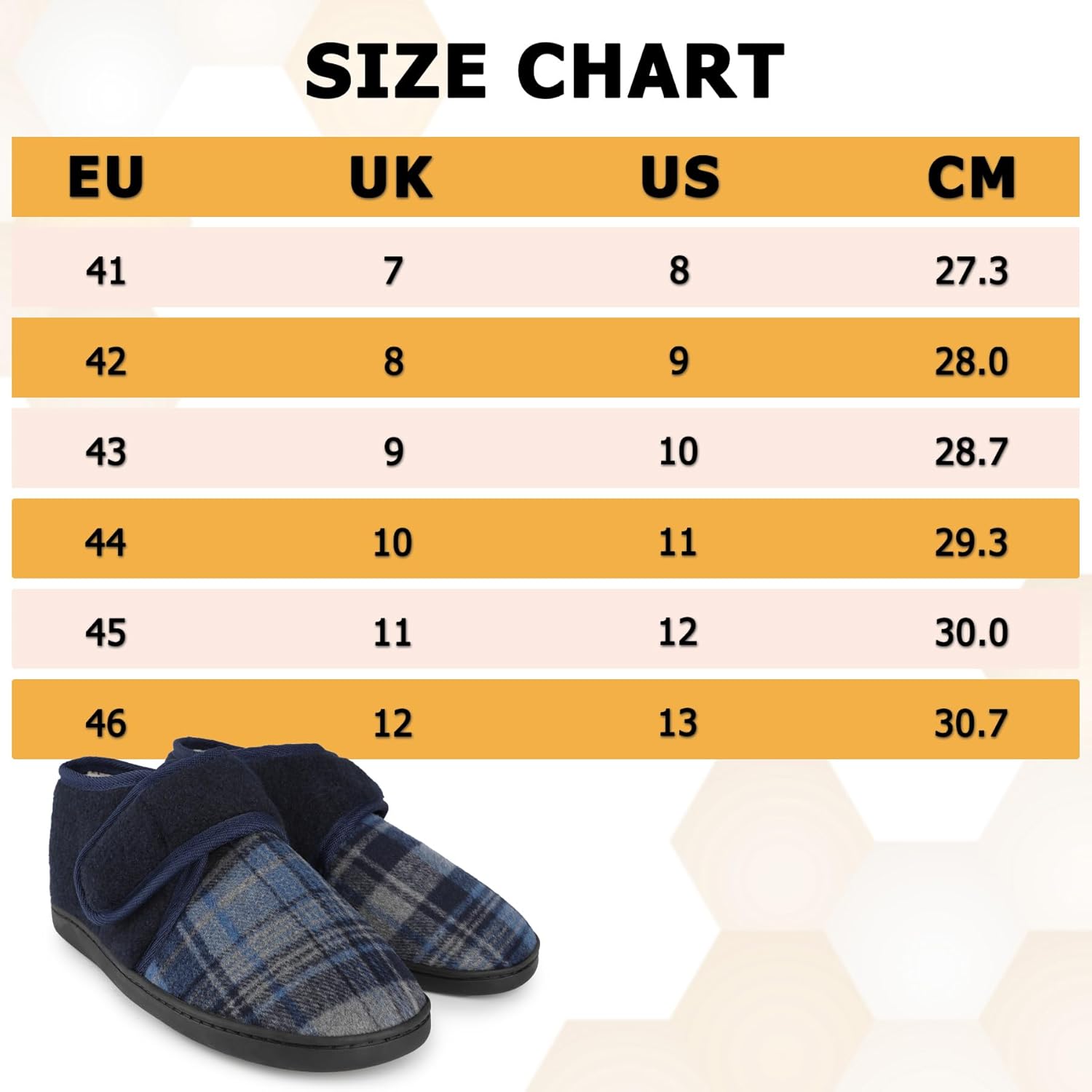 riemot Mens Diabetic Swollen Feet Edema Arthritis House Warm Slippers,Adjustable Wide Non-slip Comfortable Soft Memory Foam Insoles Shoes - Image 8