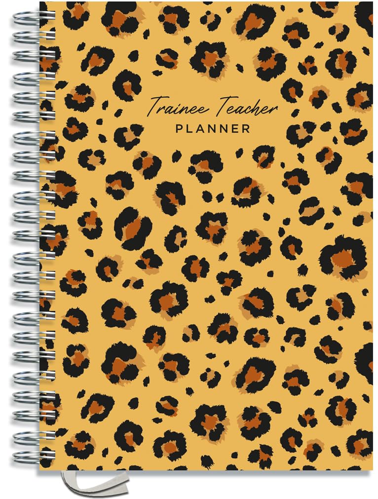 Trainee Teacher Planner by Pirongs | 2026-27 | A4 Size - Leopard Print