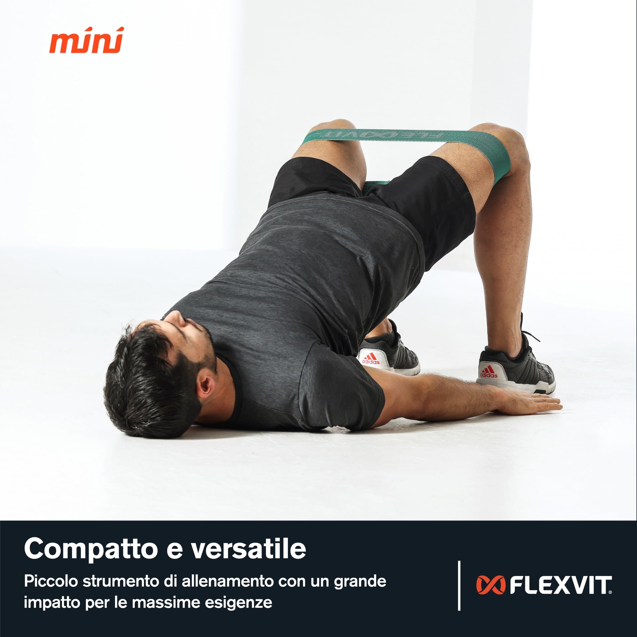 FLEXVIT Mini Set di 10 fasce – Allenamento funzionale di gruppo, 6 livelli di resistenza per fitness, fisioterapia e atletica, perfetto per principianti e professionisti