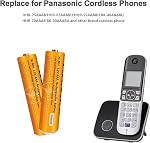 Paquet de 4 NI-MH AAA Batterie rechargeable pour Panasonic, 1.2V 750mah AAA Batteries rechargeables pour téléphones sans fil Panasonic Handset, télécommandes, électronique